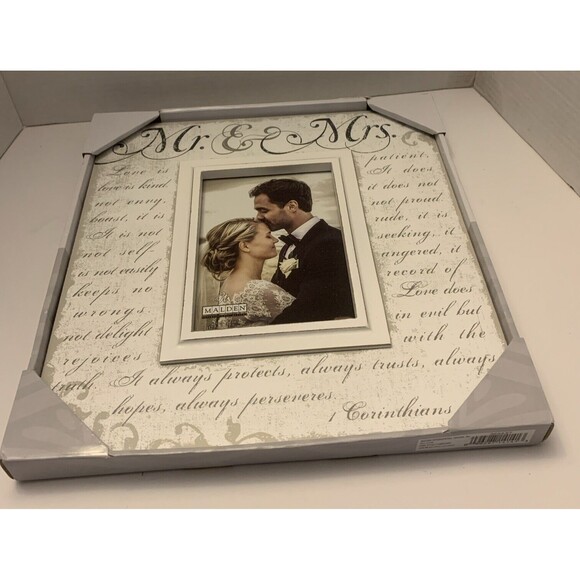 Wedding accessories Bride picture frame and stickers tote bag - Picture 2 of 8
